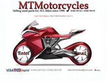 Tablet Screenshot of mtmotorcycles.com